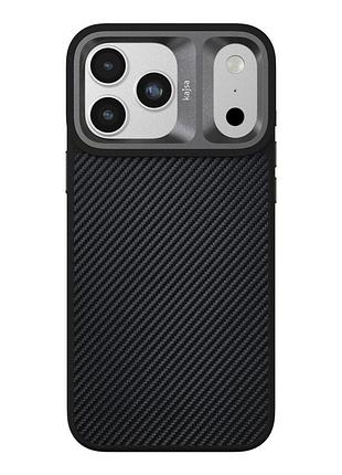 Чехол kajsa glamorous collection с magsafe для iphone 17 pro max защитный из tpu и pc черный b-ring mc-12397