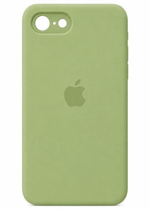 Чохол силіконовий silicone case square full camera для iphone 7 8 se 2020 із захистом камери mint