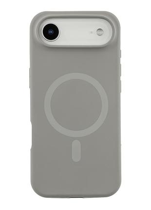 Чохол силіконовий glow silicone case з magsafe для iphone 17 air захист камери titanium grey mc-12201