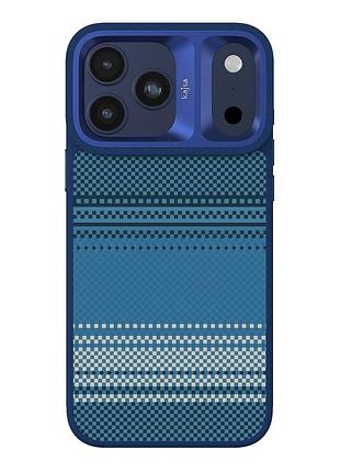 Чохол kajsa resort collection gradient stripe для iphone 17 pro з magsafe захист від подряпин blue plus b-ring mc-12319