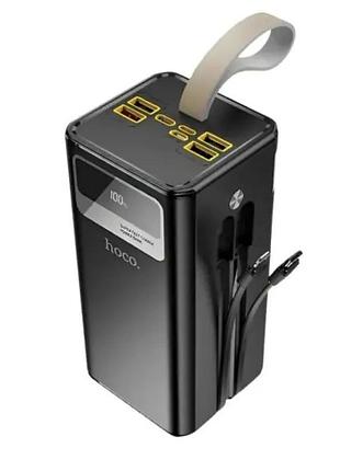 Портативный аккумулятор power bank hoco db58b 50000mah быстрое зарядное устройство черный
