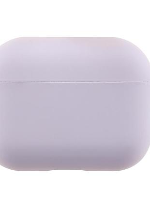 Чохол силіконовий з мікрофіброю для apple airpods pro 3 захисний із карабіном пурпуровий 39.elegant purple mc-10370