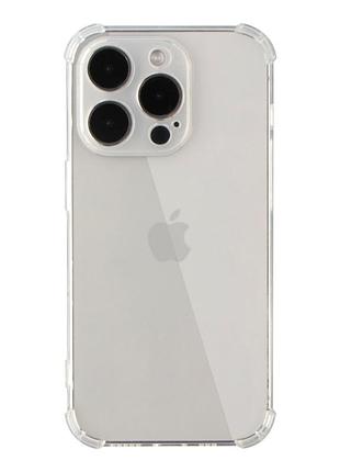 Чехол tpu virgin hard противоударный для iphone 14 pro прозрачный максимальная защита камеры mc-11528