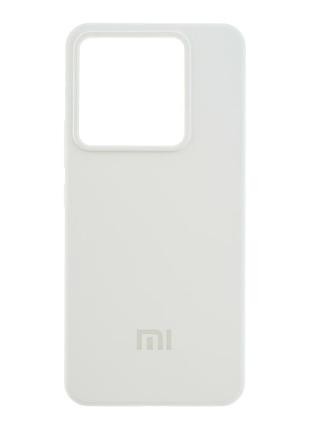 Чехол liquid silicone full camera для xiaomi redmi note 13 pro 5g poco x6 5g с защитой камеры white mc-11620