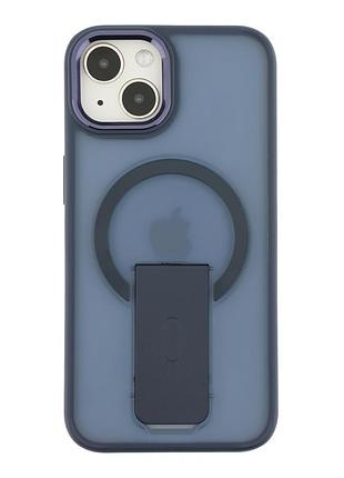 Чохол tpu pc flexguard magnetic ring stand для iphone 13 з підставкою та захистом камери синій blue mc-11864