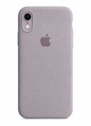 Чехол силиконовый square full camera для iphone xr защита камеры с микрофиброй внутри лаванда mc-11985