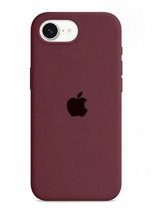 Чехол силиконовый silicone case full size для iphone 17e 16e с защитой камеры цвет 73.plum mc-11890