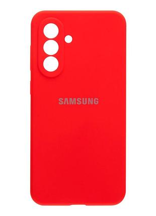 Чохол liquid silicone full camera для samsung galaxy a26 5g з мікрофіброю захист камери червоний 14.red mc-11842