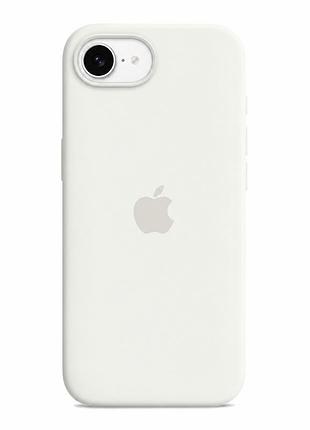 Чохол силіконовий silicone case full size для iphone 17e 16e із захистом камери білий 09 white mc-11908
