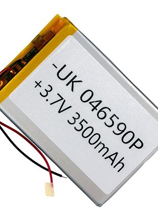 Внутрішній акумулятор li-ion 3500 mah 3.7v універсальний із захистом від перезарядження та перерозряджання black