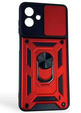 Чехол armor guard shield противоударный для samsung galaxy a08 a085 a07 a075 с защитой камеры красный mc-12254