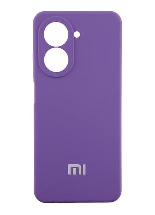 Чехол liquid silicone full camera для xiaomi redmi a5 4g с микрофиброй внутри защитный цвет 39.elegant purple mc-12145