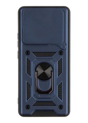 Чохол armor guard shield tpu для xiaomi redmi note 14 4g максимально захищений темно-синій mc-11918