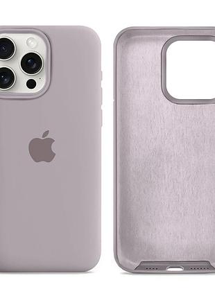 Чехол силиконовый silicone case full size для iphone 13 pro max с микрофиброй защита от ударов 07.lavender mc-10739
