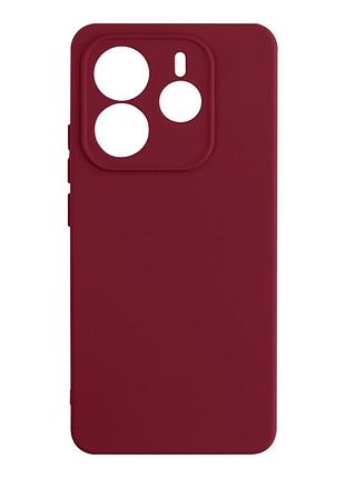 Чехол silicone cover full camera для xiaomi redmi note 14 4g силиконовый противоударный защитный бордовый mc-11809