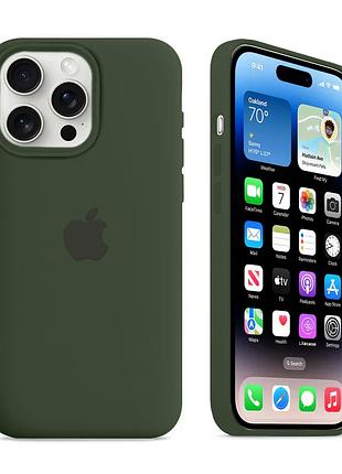 Чехол силиконовый silicone case с magsafe для iphone 12 12 pro защита от ударов с микрофиброй внутри cyprus green mc-10832