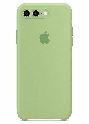Чохол силіконовий square full camera для iphone 7 plus 8 plus з мікрофіброю всередині mint mc-11008