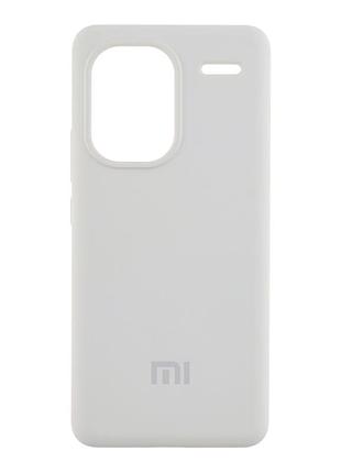 Чохол силіконовий liquid silicone aa для xiaomi redmi note 13 pro+ 5g із захистом камери white mc-11800