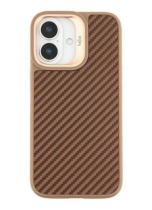 Чехол kajsa glamorous collection для iphone 17 с magsafe tpu и pc защита камеры цвет desert gold mc-12402