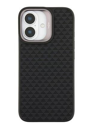 Чохол kajsa glamorous collection панель-накладка з magsafe для iphone 17 чорний tpu pc pu mc-12417