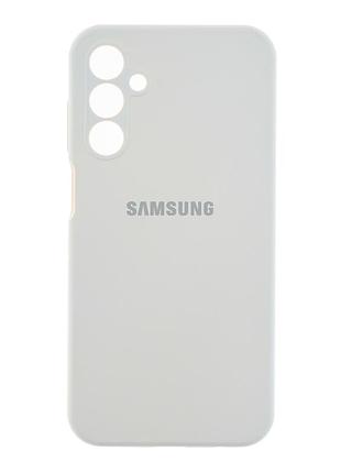 Чохол силіконовий liquid silicone full camera для samsung galaxy a05s захист корпусу з мікрофіброю white mc-11650
