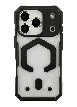 Чохол tpu+pc armorhex magnetic case для iphone 17 pro протиударний з magsafe прозорий чорний mc-12150