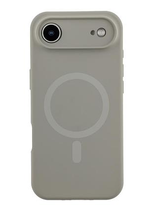 Чохол силіконовий glow silicone case з magsafe для iphone 17 air захист камери titanium grey mc-12304