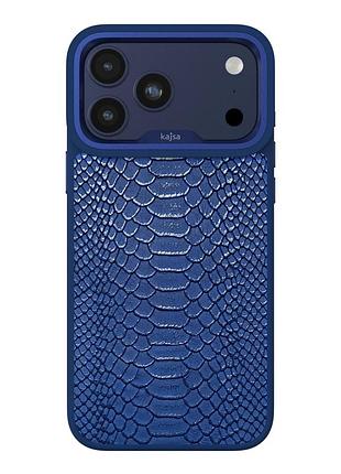 Чехол kajsa glamorous collection с magsafe для iphone 17 pro tpu защита камеры blue plus o-ring mc-12430