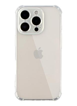 Чехол tpu virgin hard прозрачный противоударный для iphone 16 pro max с защитой камеры transparent mc-11913