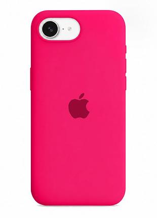 Чехол силиконовый silicone case full size для iphone 17e 16e противоударный защитный 38.shiny pink mc-11894