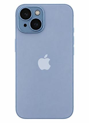 Чехол ag-glass matte camera lens защитный с magsafe для iphone 15 sierra blue ударостойкий и противоударный mc-11282