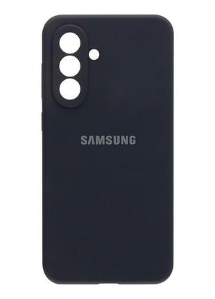 Чехол liquid silicone full camera для samsung galaxy a26 5g силиконовый с микрофиброй защита камеры серый 15.dark grey mc-11841