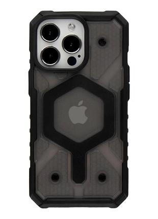 Чохол tpu+pc armorhex magnetic case для iphone 13 pro matte black з magsafe захист камери mc-11857
