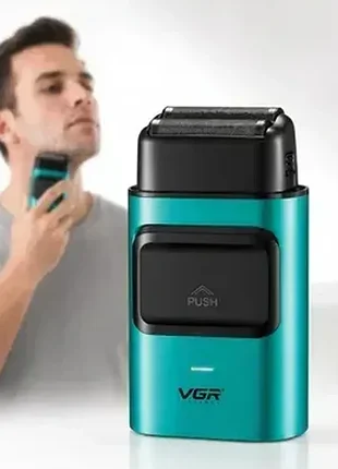 Тримет для волосся шейвер hair clippers v-307 берюза