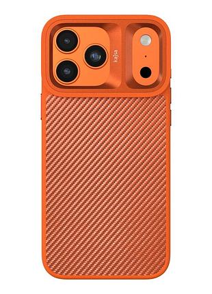 Чехол kajsa glamorous collection панель-накладка с magsafe для iphone 17 pro tpu orange plus b-ring mc-12413