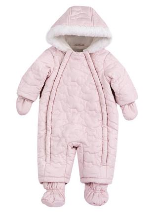 Стёганый комбинезон chicco quilted jumpsuit pink розовый размер 86