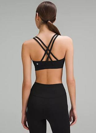 Lululemon athletica-energy-12р.-топ для спорта-черный