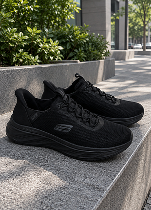 Жіночі кросівки skechers hands free swift fit чорні memory foam р.40 25,5 см