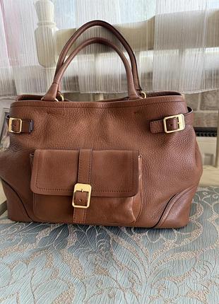 Неймовірна велика шкіряна сумка від max mara