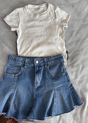 Юбка джинсова zara 140