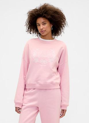 Свитшот женский на флисе gap с логотипом