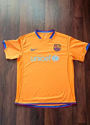 Футболка fc barcelona nike — вінтажна, розмір m