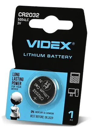 Батарейка videx cr2032 5004lc 3v
