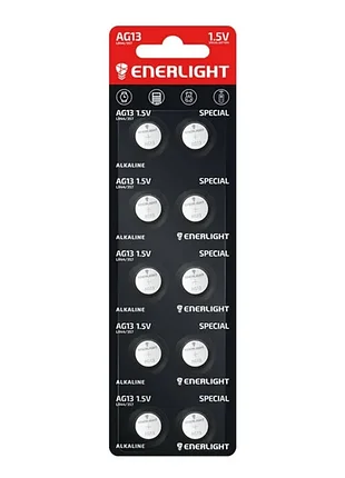 Батарейка enerlight alkaline 1.5v special ag13 (lr44/357)