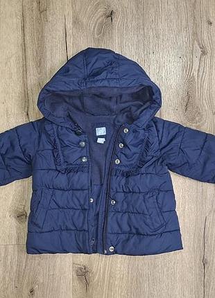 Демосезонна курточка синя на дівчинку gap baby 2 роки 92см