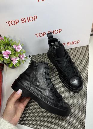 Оригінальні черевики кеди шкіряні converse