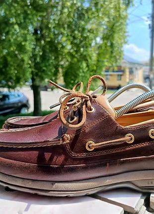 Кожаные топсайдеры / мокасины sperry top-sider gold cup, размер 42.5 (27.5 см)