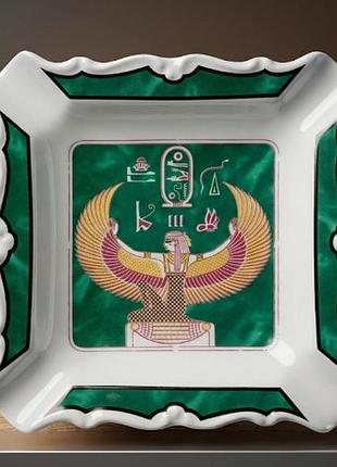 Вінтажна порцелянова попільничка / декоративна таріль fathi mahmoud (limoges pattern, єгипет).  («pâte et émail limoges») заснованої у 1942 році.