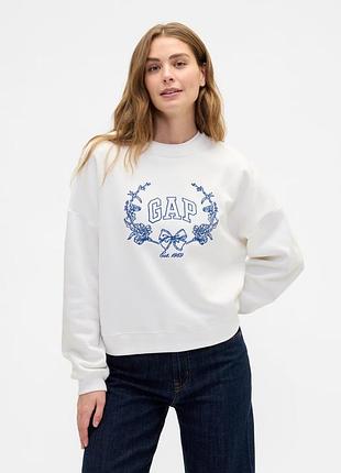 Світшот жіночий на флісі gap з логотипом