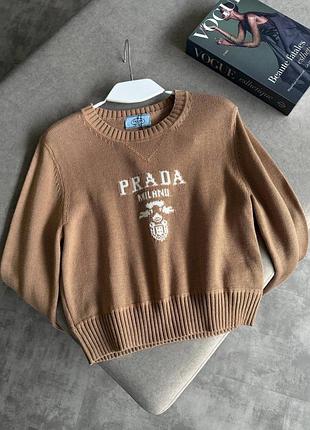 Укорочені теплі светри prada у кольорах